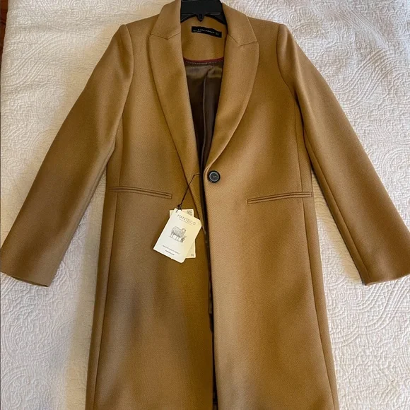 NWT Zara Woman Wool Coat - Picture 2 of 8